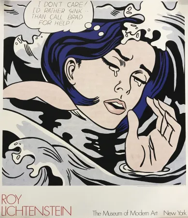 丝网印刷 Lichtenstein - Drowning Girl, The Museum of Modern Art New York