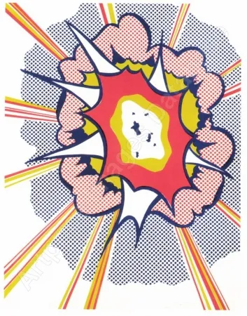石版画 Lichtenstein - Explosion