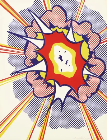 石版画 Lichtenstein - Explosion (AP)