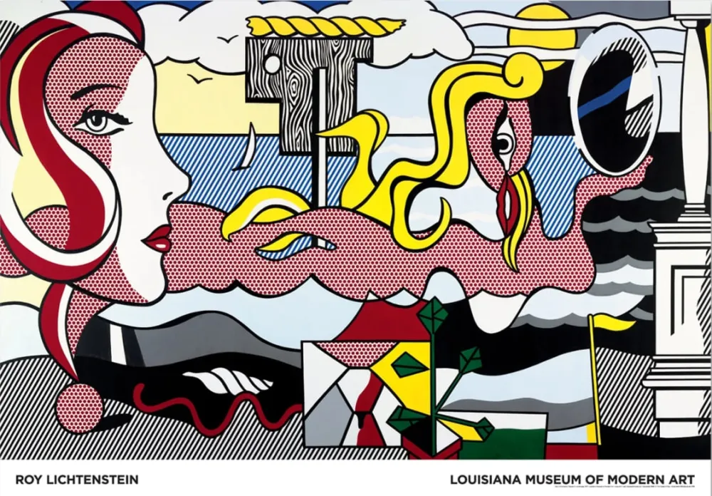 海报 Lichtenstein - Figures in Landscape