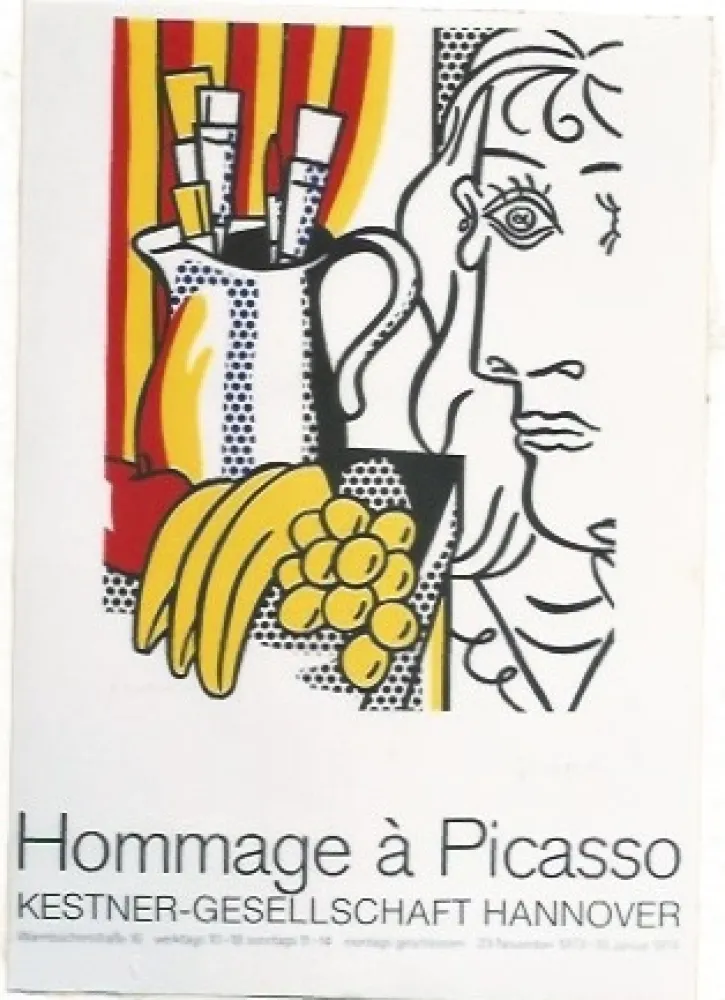 海报 Lichtenstein - Hommage á Picasso