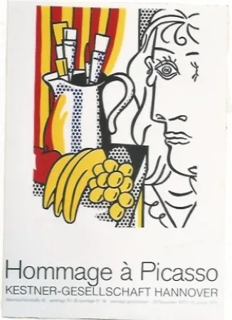 海报 Lichtenstein - Hommage á Picasso