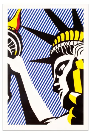 丝网印刷 Lichtenstein - I Love Liberty, 1982