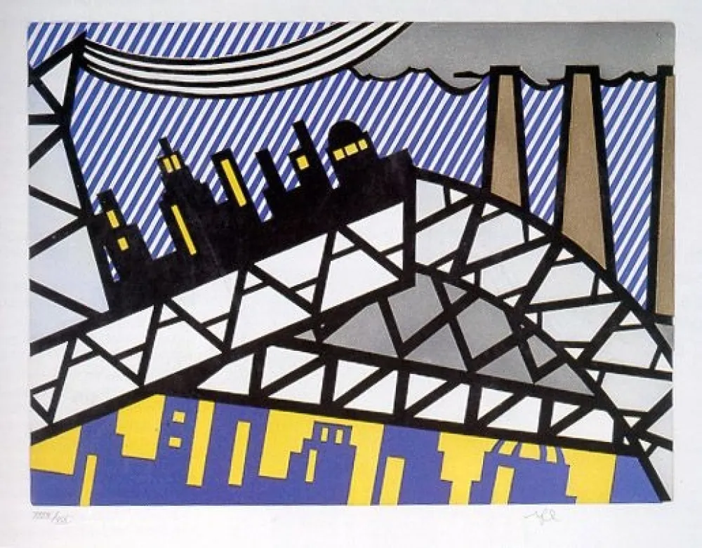 蚀刻飞尘法 Lichtenstein - Illustration for 