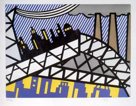 蚀刻飞尘法 Lichtenstein - Illustration for 