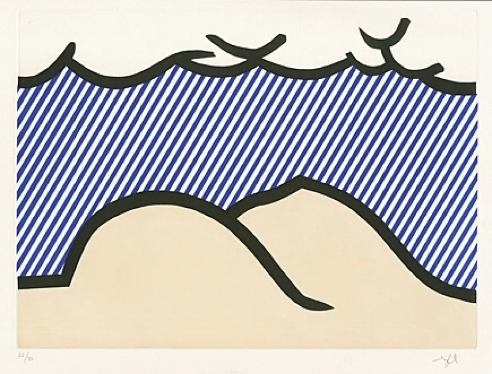 蚀刻飞尘法 Lichtenstein - Illustration for “De Denver au Montana, Départ 27 Mai 1972“ (I)