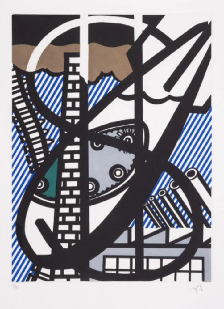 蚀刻飞尘法 Lichtenstein - Illustration for 'Une Fenêtre ouverte sur Chicago' (Corlett 271)
