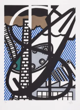 蚀刻飞尘法 Lichtenstein - Illustration for 'Une Fenêtre ouverte sur Chicago' (Corlett 271)
