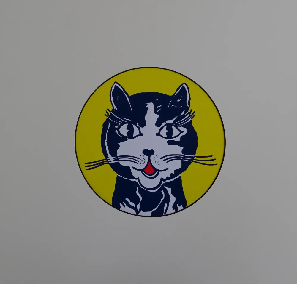 丝网印刷 Lichtenstein - Laughing cat