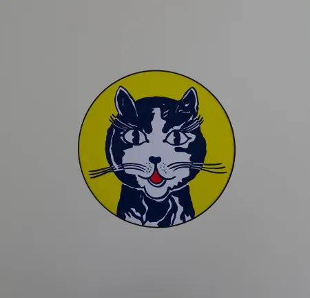 丝网印刷 Lichtenstein - Laughing cat