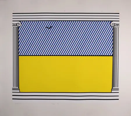 丝网印刷 Lichtenstein - Liberté, 1990