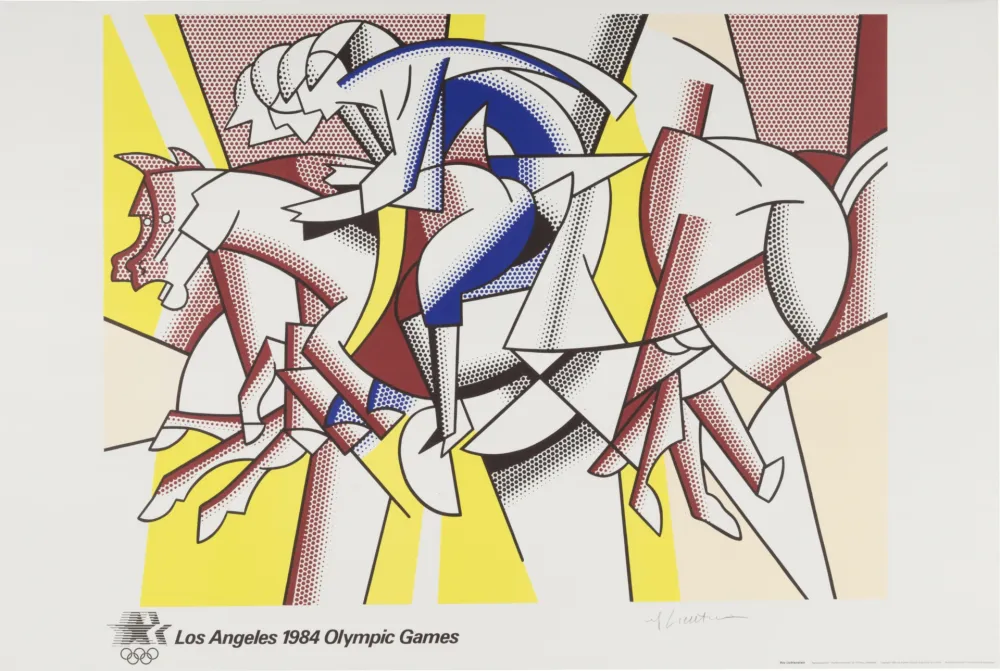 石版画 Lichtenstein - Los Angeles 1984 Olympic Games, 1982 - Hand-signed