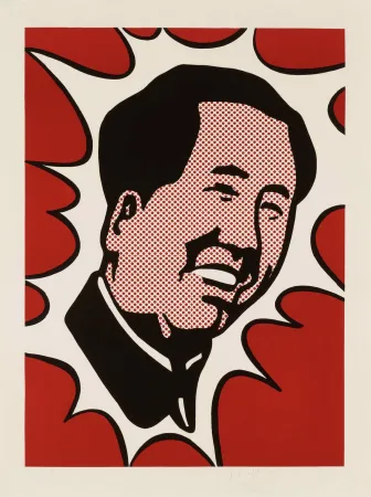 石版画 Lichtenstein - Mao