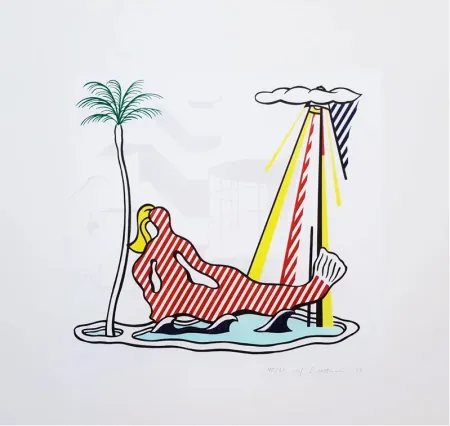 石版画 Lichtenstein - Mermaid C.158