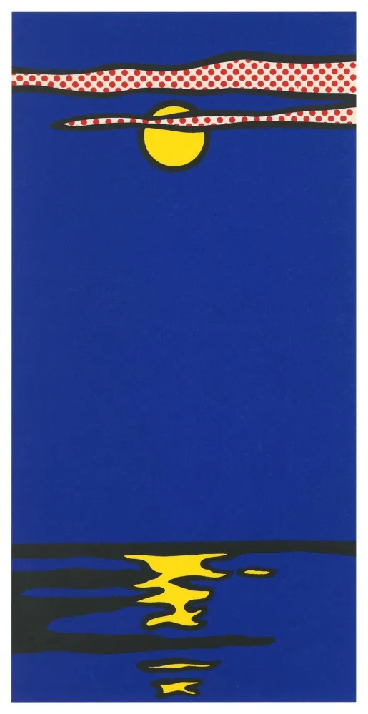 丝网印刷 Lichtenstein - Moonscape