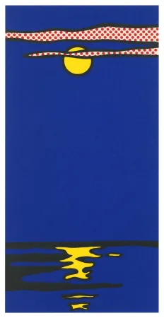 丝网印刷 Lichtenstein - Moonscape