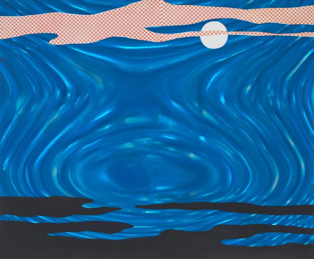 丝网印刷 Lichtenstein - Moonscape