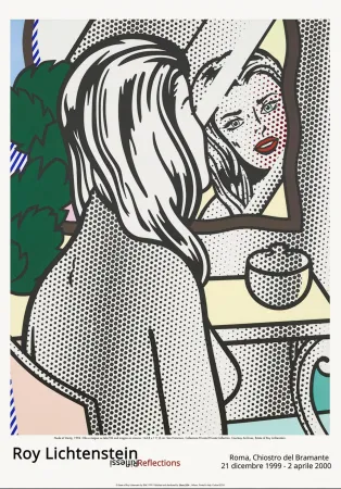 胶版印刷 Lichtenstein - Nude at Vanity 