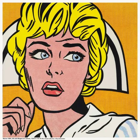丝网印刷 Lichtenstein - Nurse