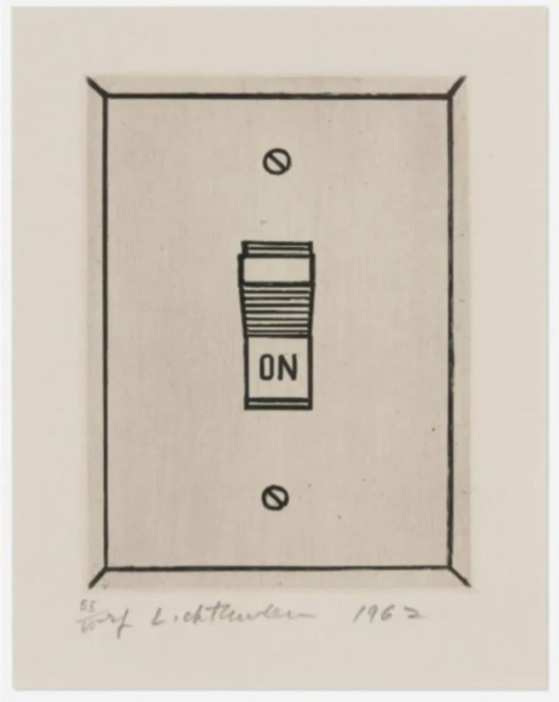 版画 Lichtenstein - On