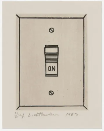 版画 Lichtenstein - On