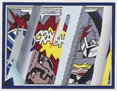石版画 Lichtenstein - Reflections on Crash, from: Reflections (C. 239) 