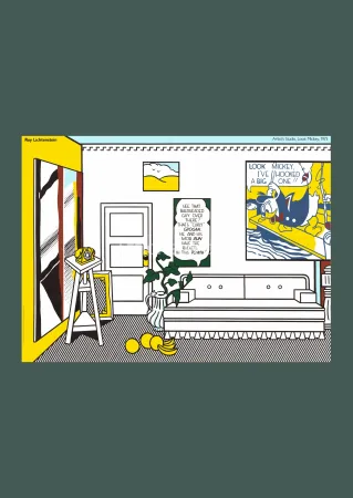 石版画 Lichtenstein - Roy Lichtenstein: 'Artist's Studio - Look Mickey' 1982 Offset-lithograph