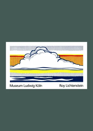 丝网印刷 Lichtenstein - Roy Lichtenstein: 'Cloud and Sea' 1989 Offset-serigraph