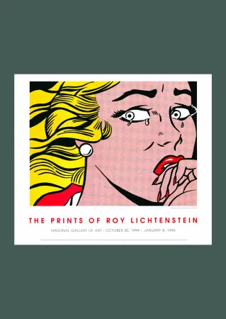 石版画 Lichtenstein - Roy Lichtenstein: 'Crying Girl' 1994 Offset-lithograph