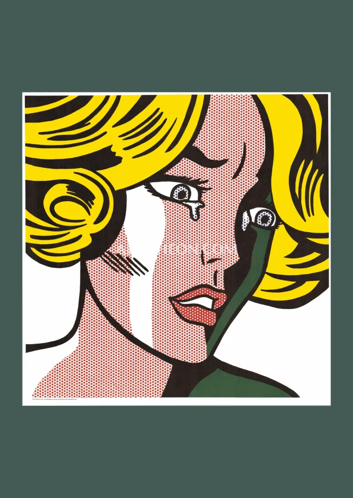 石版画 Lichtenstein - Roy Lichtenstein: 'Frightened Girl' 1984 Offset-lithograph