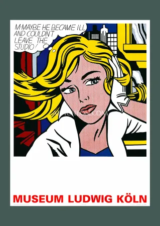 石版画 Lichtenstein - Roy Lichtenstein: 'M-Maybe' 2005 Offset-lithograph