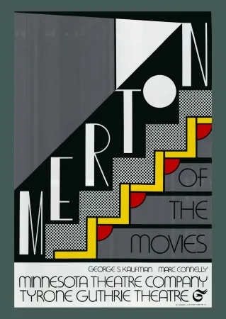 丝网印刷 Lichtenstein - Roy Lichtenstein: 'Merton Of The Movies' 1968 Silverfoil-serigraph
