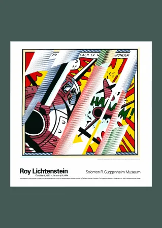 石版画 Lichtenstein - Roy Lichtenstein: 'Reflections: Whaam!' 1993 Offset-lithograph