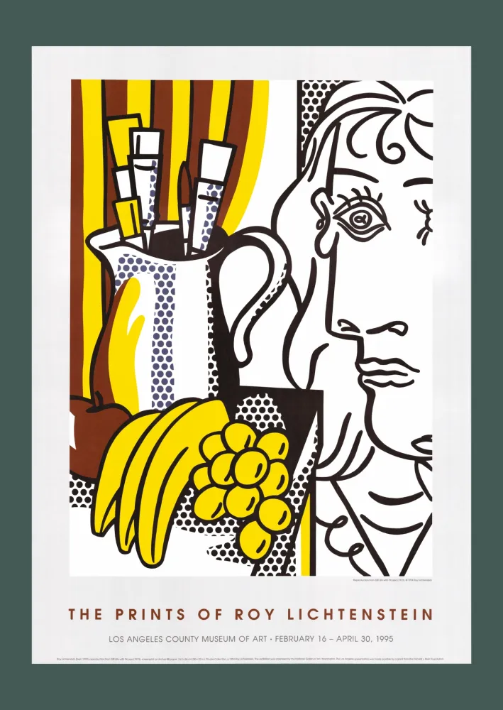 石版画 Lichtenstein - Roy Lichtenstein: 'Still Life with Picasso' 1995 Offset-lithograph