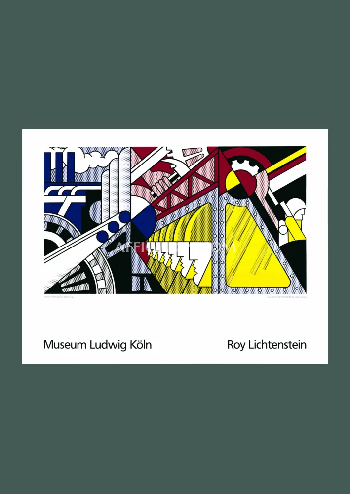丝网印刷 Lichtenstein - Roy Lichtenstein: 'Study for Preparedness' 1989 Offset-serigraph