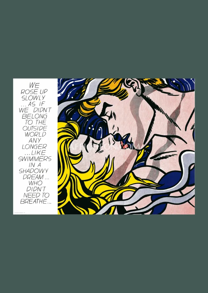 石版画 Lichtenstein - Roy Lichtenstein: 'We Rose Up Slowly' 1969 Offset-lithograph