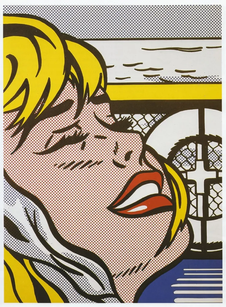 胶版印刷 Lichtenstein - Shipboard Girl, ca.