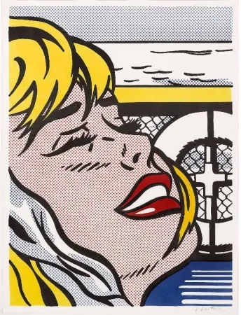 石版画 Lichtenstein - Shipboard Girl (Corlett II. 6)
