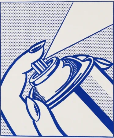 石版画 Lichtenstein - Spray Can