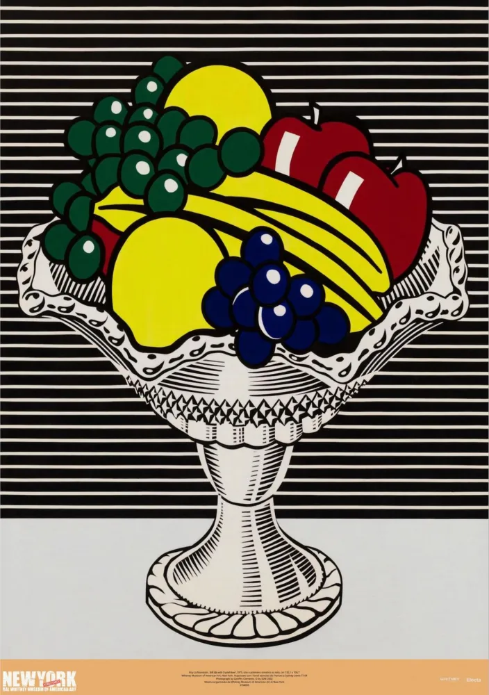 胶版印刷 Lichtenstein - Still Life with Crystal Bowl 