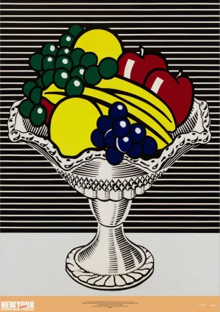 胶版印刷 Lichtenstein - Still Life with Crystal Bowl 