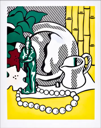 丝网印刷 Lichtenstein - Still Life with Figurine 
