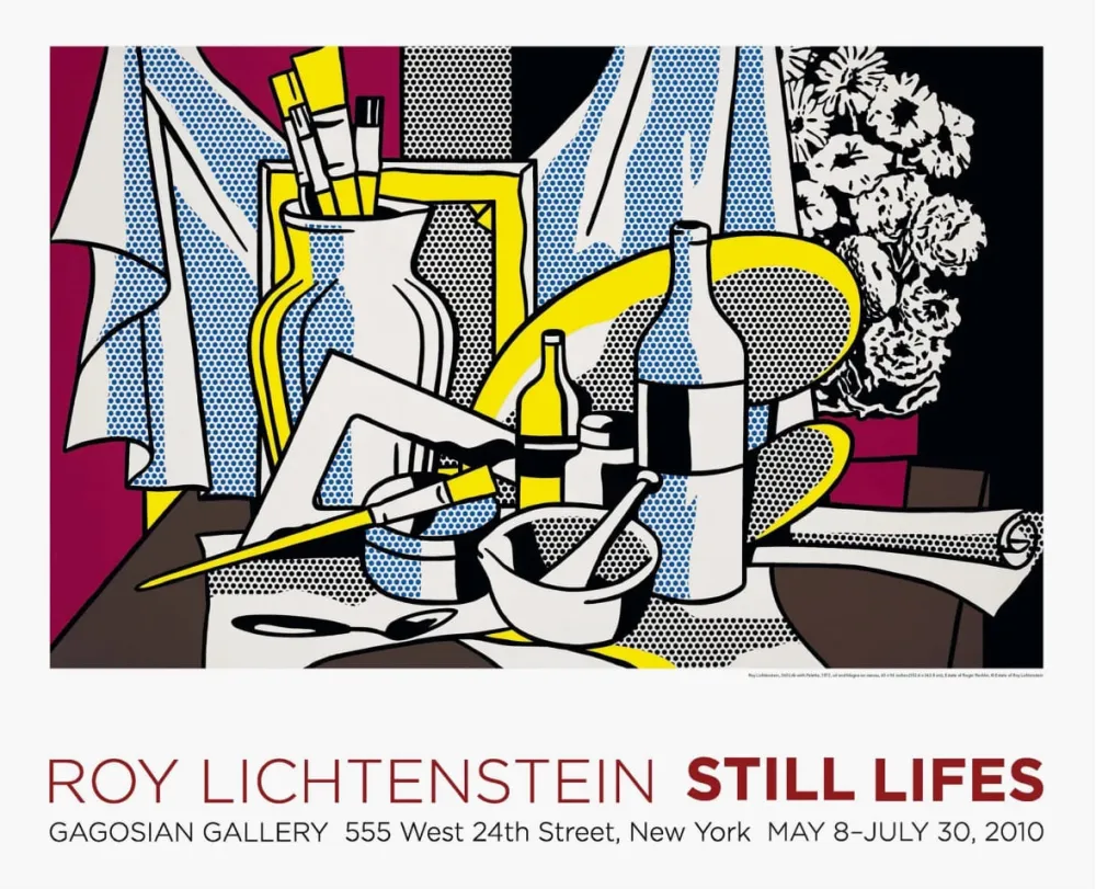 海报 Lichtenstein - Still Life with Palette