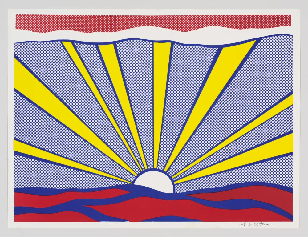 胶版印刷 Lichtenstein - Sunrise