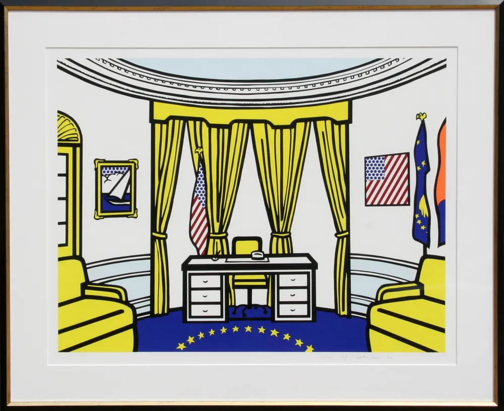 丝网印刷 Lichtenstein - The Oval Office