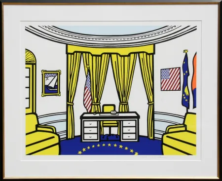 丝网印刷 Lichtenstein - The Oval Office
