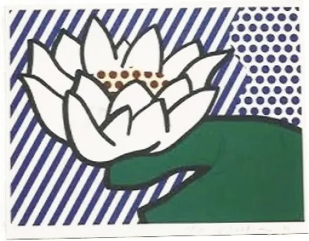 丝网印刷 Lichtenstein - Water Lily