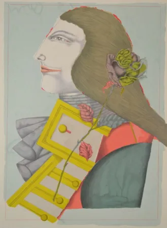 石版画 Lindner - Der Rosenkavalier