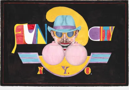 石版画 Lindner - Fun City