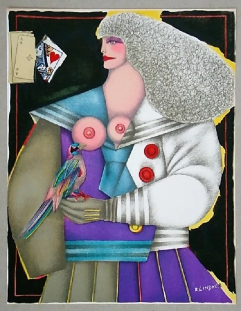 石版画 Lindner - Lithographie originale pour XXe Siècle